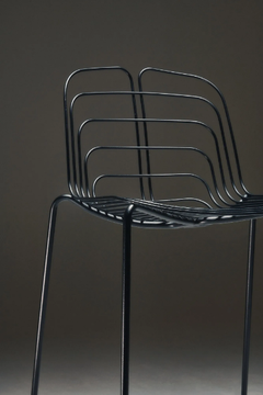 WIRED - Steel stool with back by La Manufacture - view 3